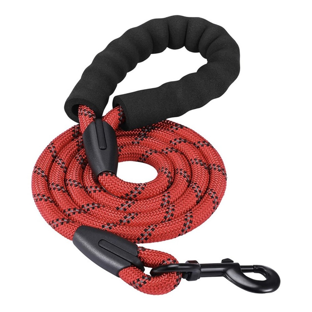 5 FT Strong Dog Leash, Rope Leash with Comfortable Padded Handle